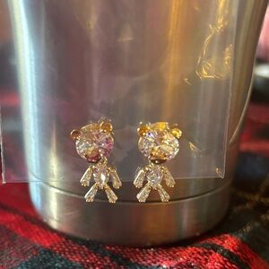 GIVEAWAY Gold Bear Stud Earrings